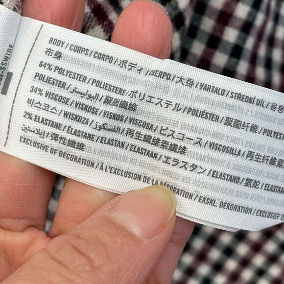 ABERCROMBIE & FITCH Flannel Shirt Men Medium Multi Check Oversized Soft A&F NWOT - Picture 5 of 13